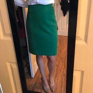 Green lined skirt